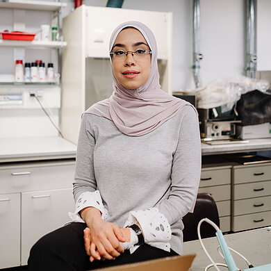 Mariam Elsotohy im Labor